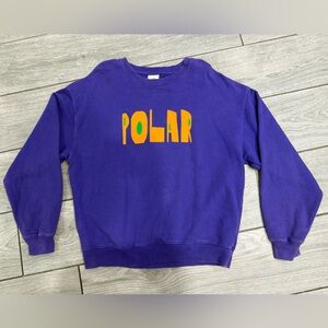 Polar Skate Co. Purple Logo Crewneck Sweatshirt – Size M